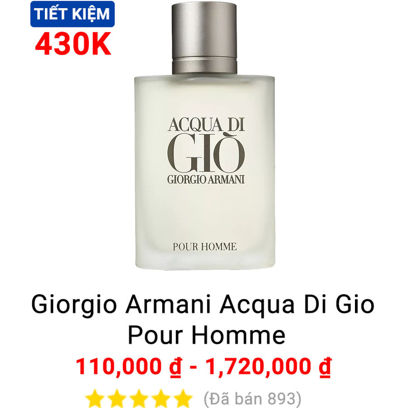 Giorgio Armani Acqua Di Gio Pour Homme
